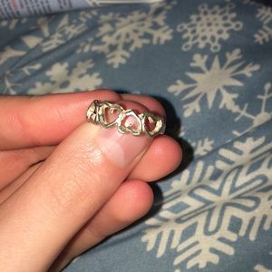A sterling silver ring